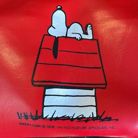 VINTAGE 80S PEANUTS CHILDREN'S TRAVEL BAG TOTE - ADORABLE & UNIQUE! - Picture 3 of 9